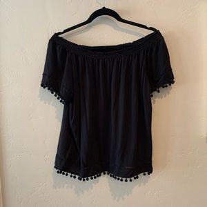 Black Off shoulder top